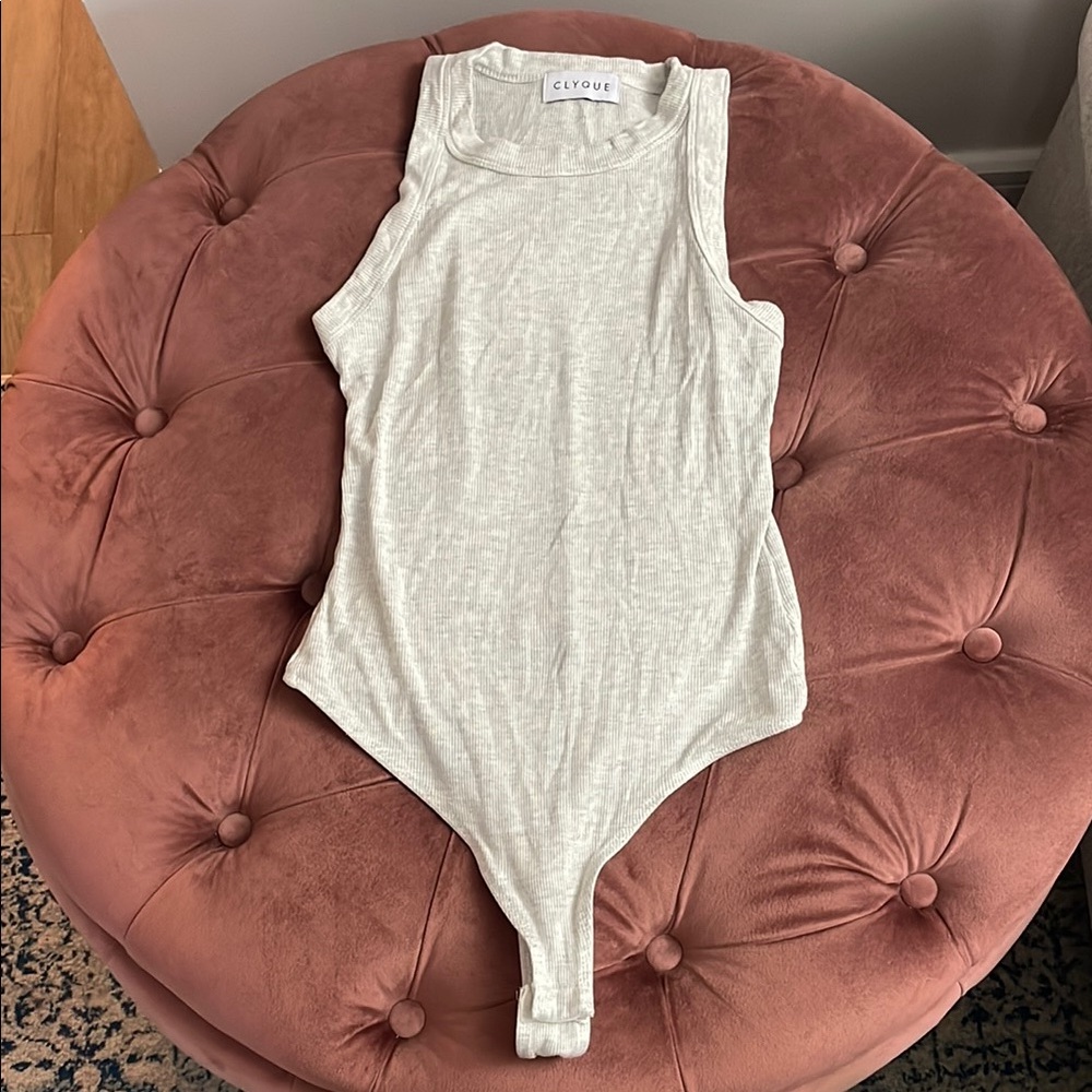 Clyque gray bodysuit